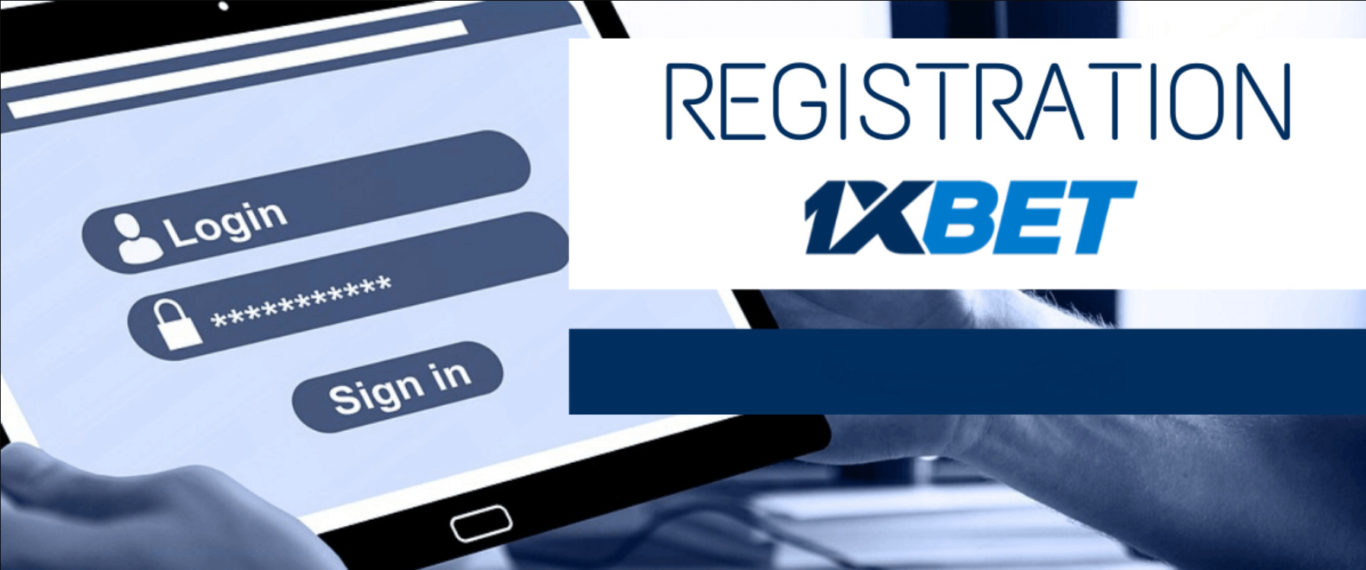1xBet sign up via email